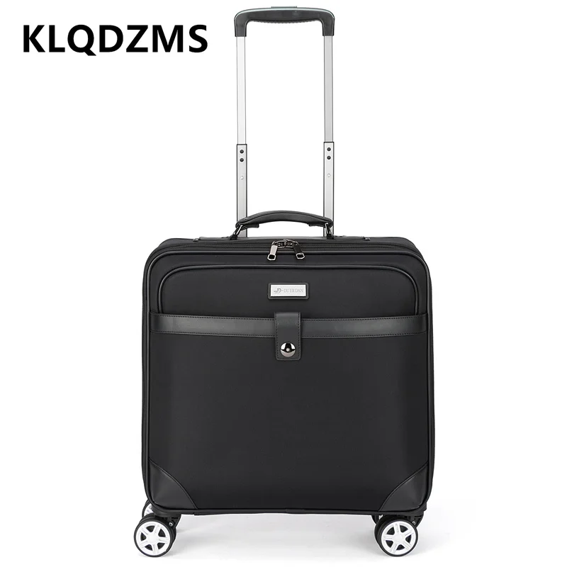 

KLQDZMS 16 дюймов новый мужской и женский модный ручной чемодан для делового костюма Чехол Оксфорд универсальный чехол с паролем