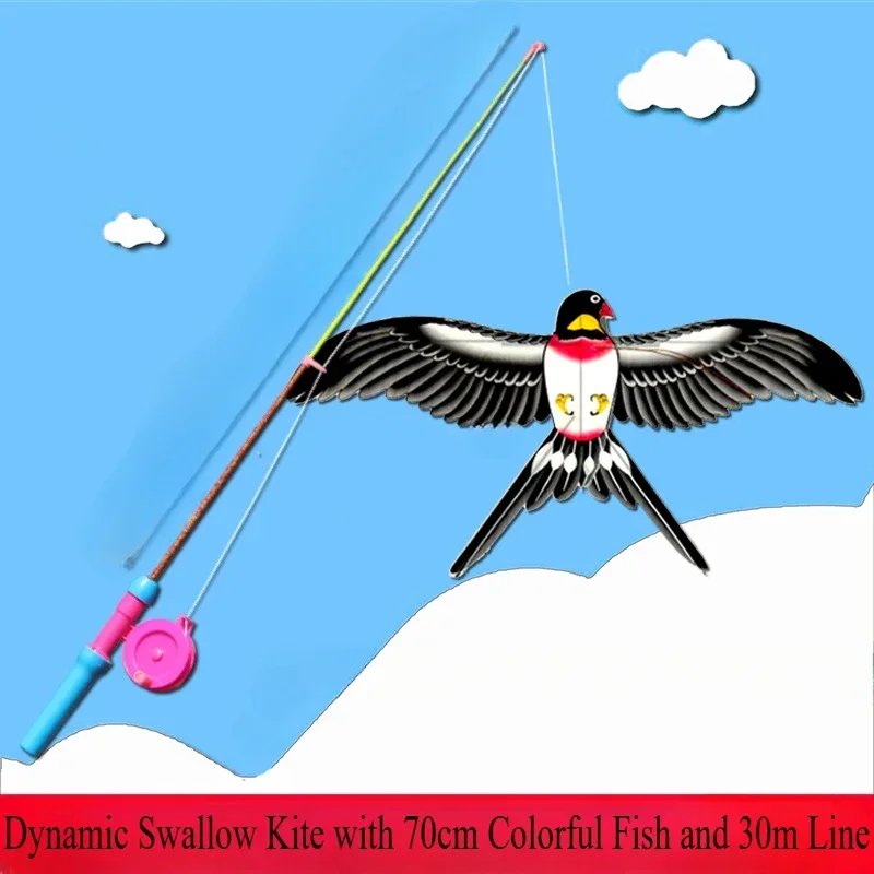 Детский миниатюрный динамический змеиный змей: стержни из углеродного волокна в