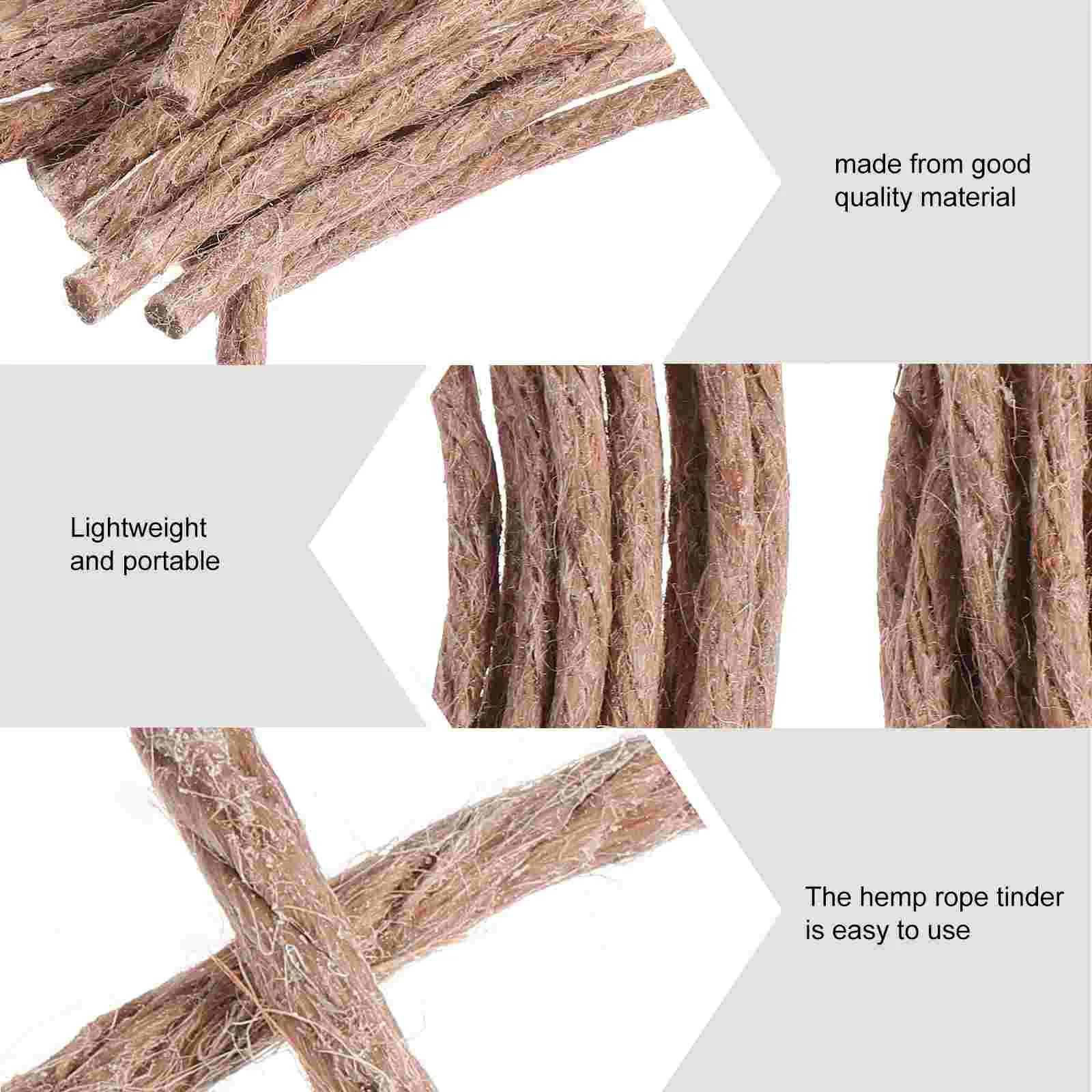 20 шт. набор веревок для барбекю пикника искусственный огонь стартер восковой