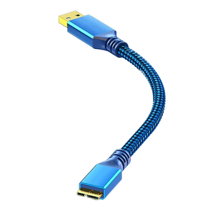 USB 3 0 быстрой скорости к кабелю передачи данных MicroB 5Gbps для жесткого диска и