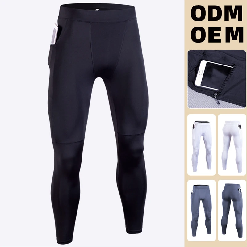 

Profession Compression Pant Men 100D Qmilch High Stretch Basketball Gym Legging With Pocket Fitness Running Tights Male