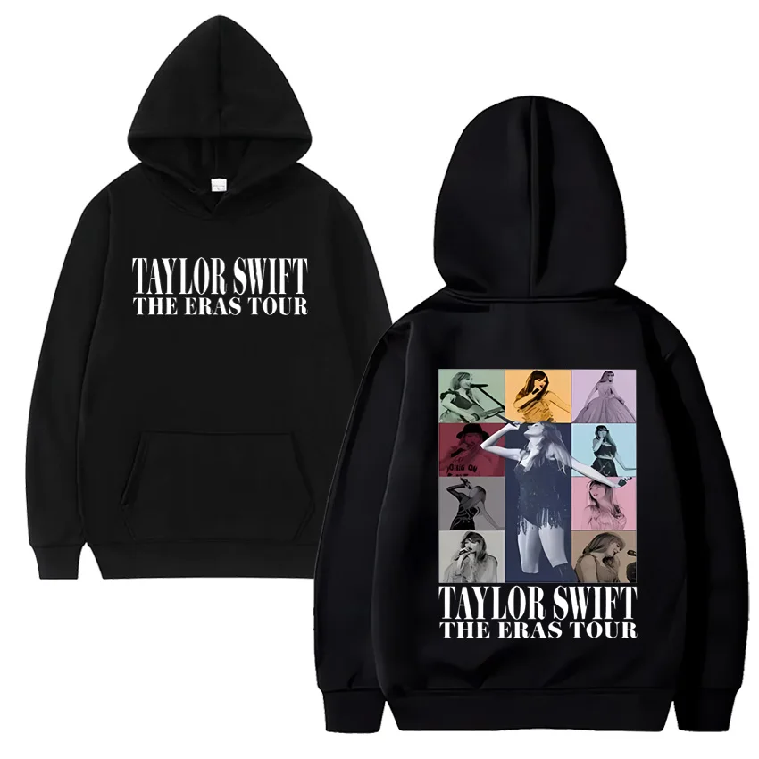 

2023 Taylor The Eras Tour World Tour Hoodie Men Women Hip Hop streetwear Loose Fleece Long sleeve Unisex pullover Sweatshirt
