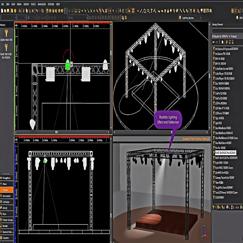 Фото Ключ дизайна освещения Wysiwyg R44 — интерфейс 3D-визуализатора USB DMX512 для управления сценами, мероприятий и концертов №2