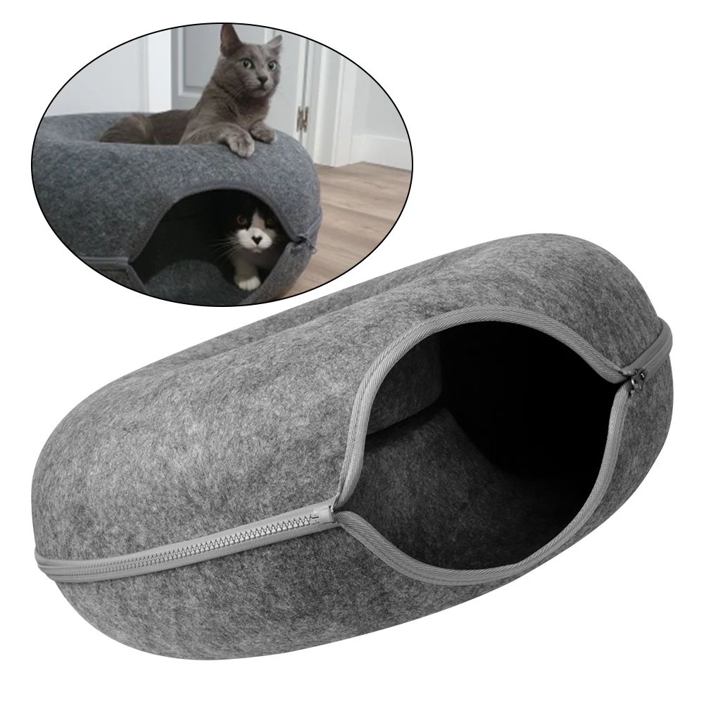 

Egg-Type Cats House Basket Natural Felt Pet Cat Cave Beds Nest Pets Tent Cozy Cave Nest For Small Dogs Puppy Pets Supplies