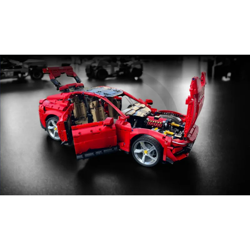 Строительный блок семейный внедорожник улучшенная модель гоночного автомобиля