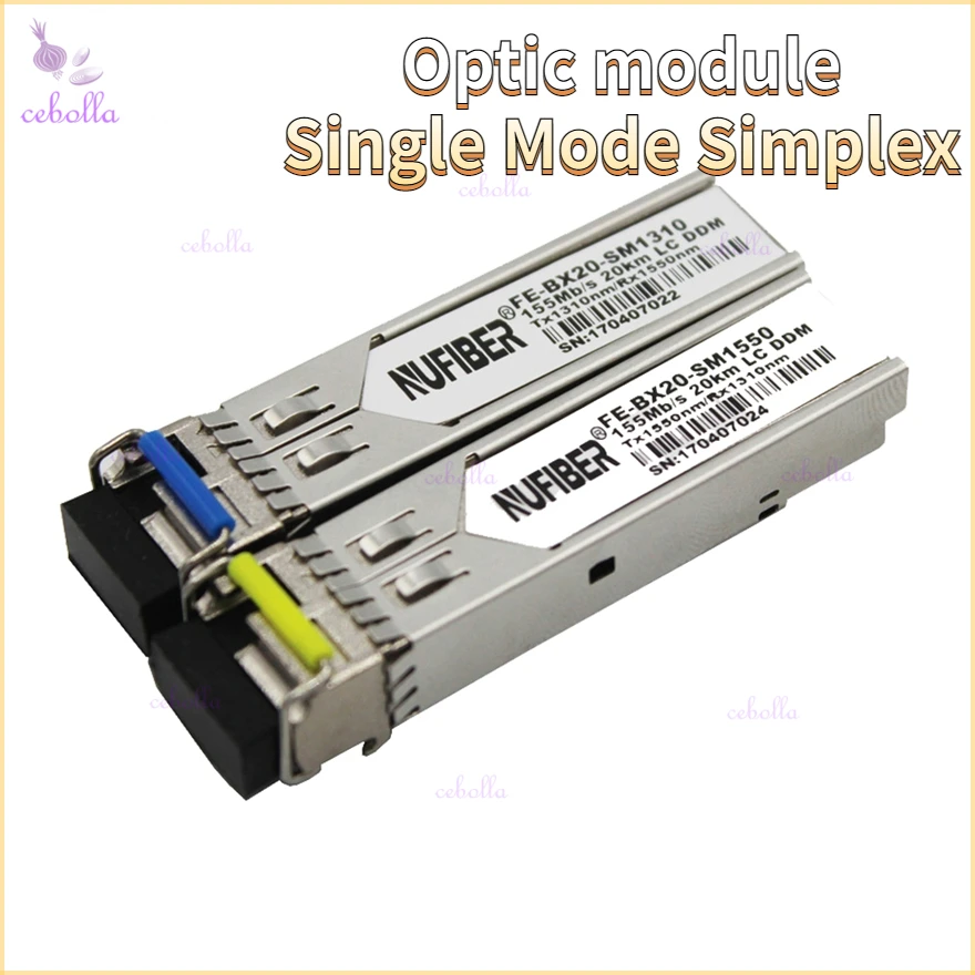 

1,25G Mini Gbic Simplex одномодовый модуль SFP волоконно-оптический модуль 3/20KM LC совместимый Коммутатор Cisco/Mikrotik