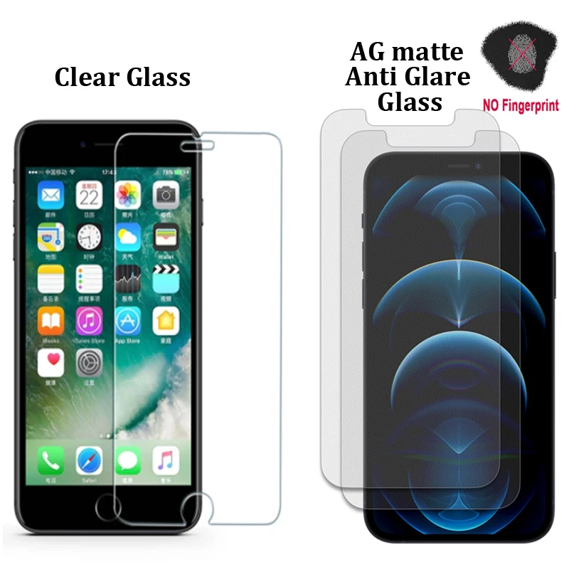 

20-50PCS 2.5D AG matte anti glare Clear Tempered Glass Screen Protector For iphone 14 13 12 11 Pro mini XS MAX XR 6 7 8 Plus