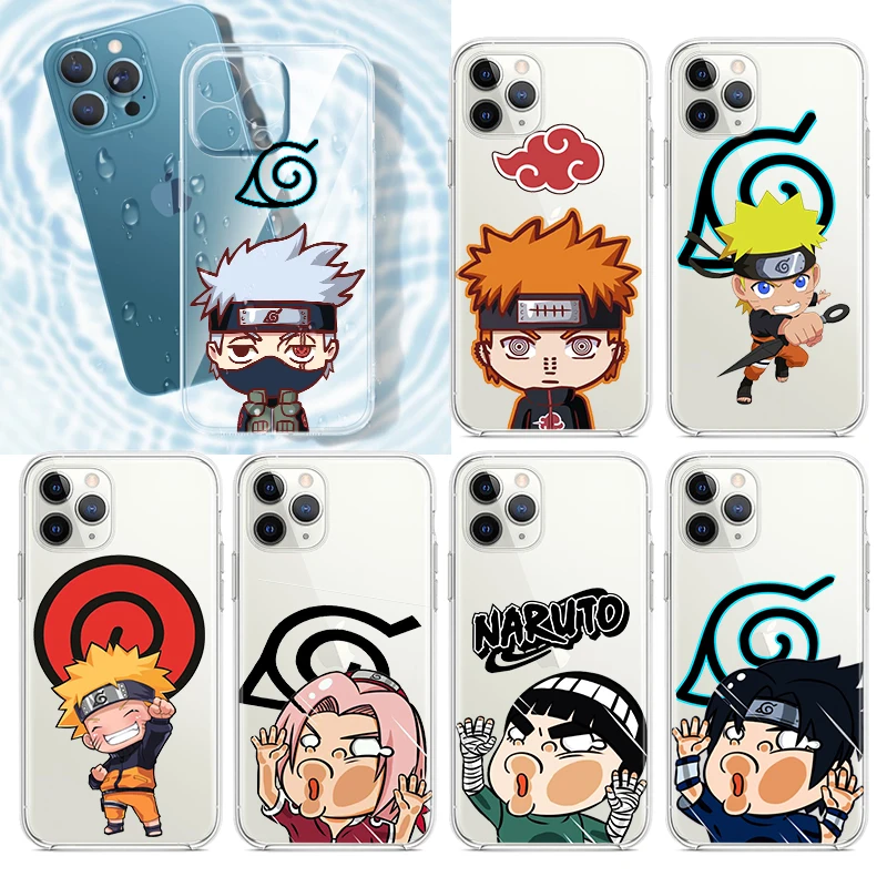 

Cartoon Naruto Cool For Apple iPhone 13 12 11 Pro Max Mini XS Max X XR 6S 6 7 8 Plus 5S Soft Transparent Phone Case Coque Capa