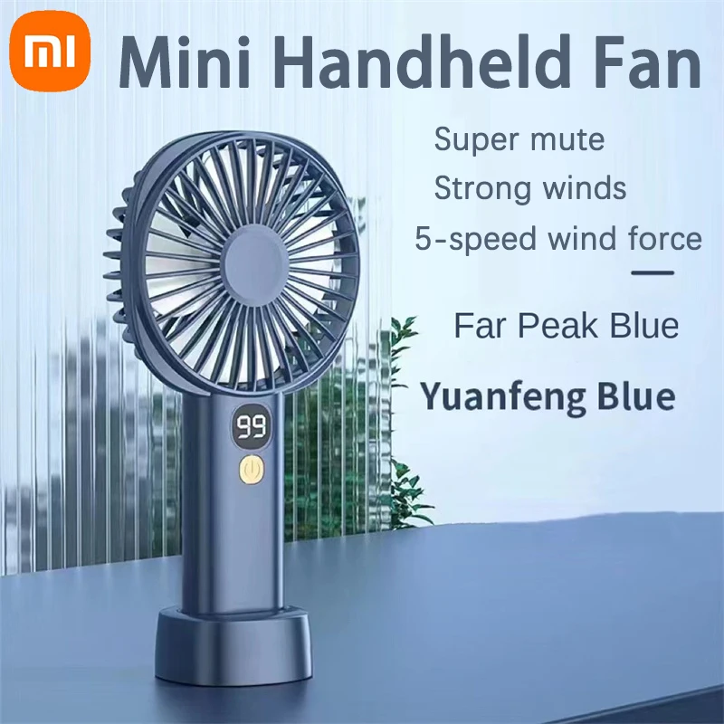 

Xiaomi Portable fan USB Rechargeable 3-gears Wireless Electric fan Hand Fan Clip Circulator Cooling Fan Camping Desktop Office
