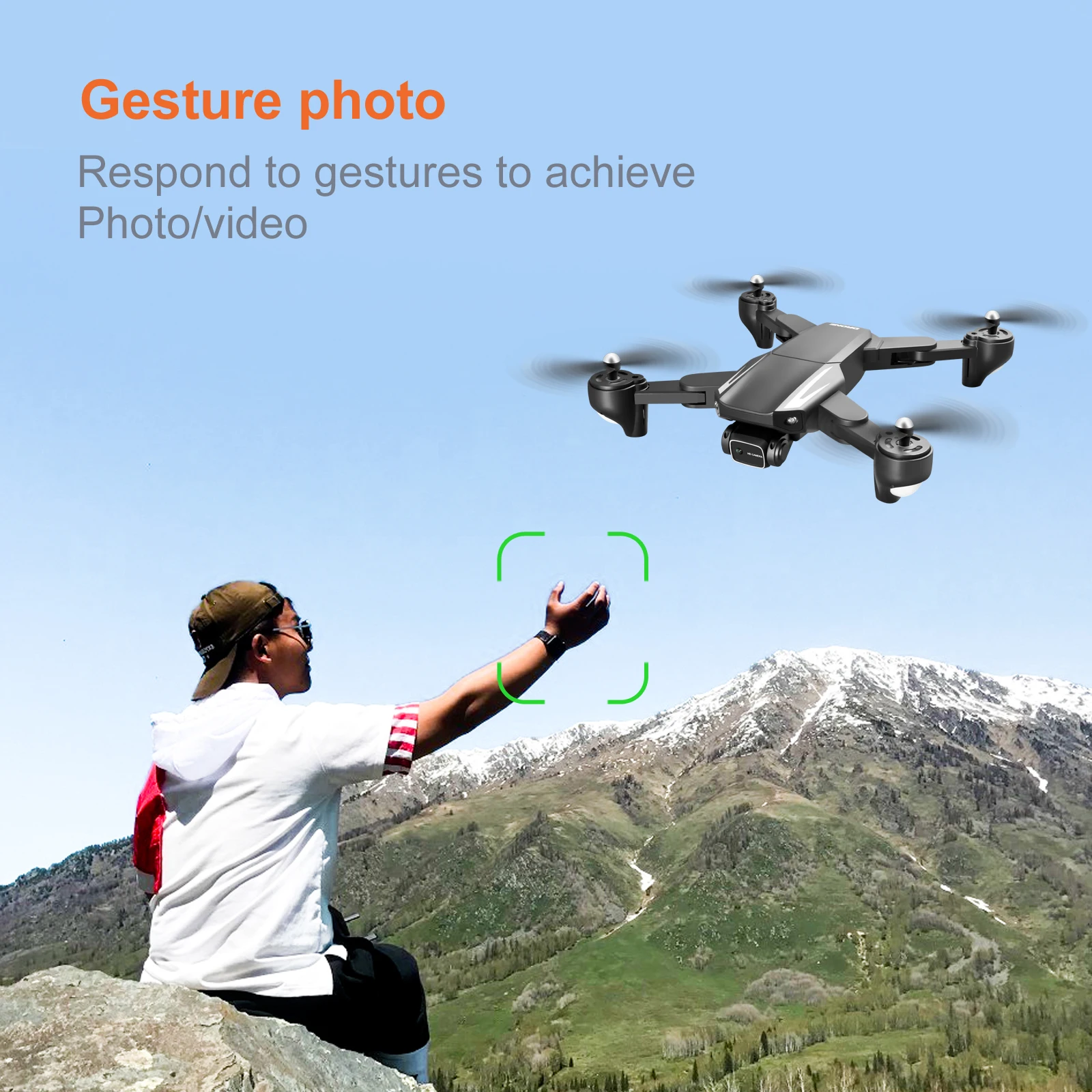 S93 Drone 4k HD Camera WiFi FPV ESC Aerial Photography RC Quadcopter Optical Flow Fixed Height Folding Dron Aircraft GIFT Boys enlarge