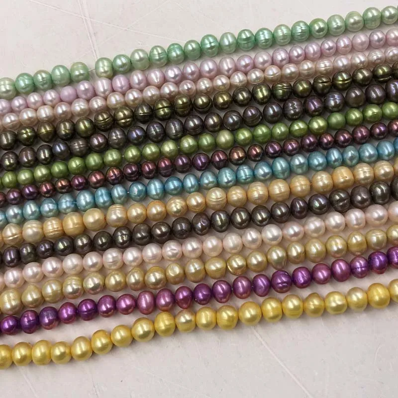 ELEISPL JEWELRY 14 Strands 8mm Mixed  Freshwater Cultured Pearl Strings #496-5