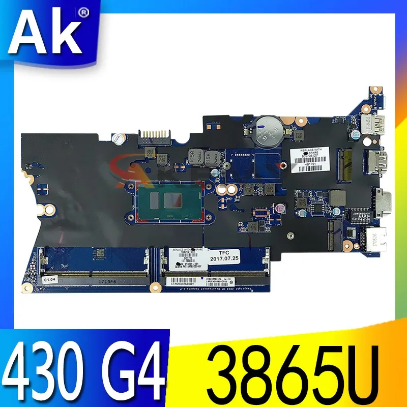 Материнская плата для процессора DA0X81MB6E0 3865U HP 430 G4 440 921339-001 материнская ноутбука