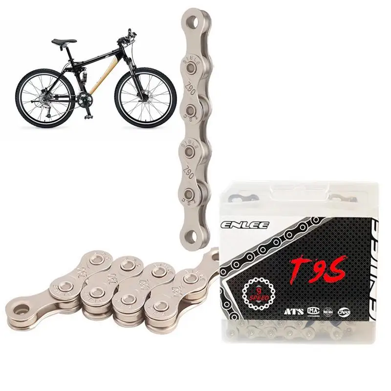 6/7/8/9 Speed Bike Chain 6/7/8/9 Speed Bicycle Chain 1/2 X11/128 Inch Replacement Bike Chain 6/7/8/9 Speed MTN BTX Road Bicycle