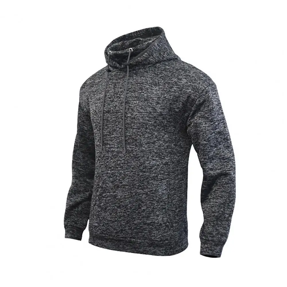 

2 Pcs/Set Soft Two Piece Suit Exercise Big Pocket High Collar Hoodie Pants Suit Hoodie Sweatpants Set for Daily Wear
