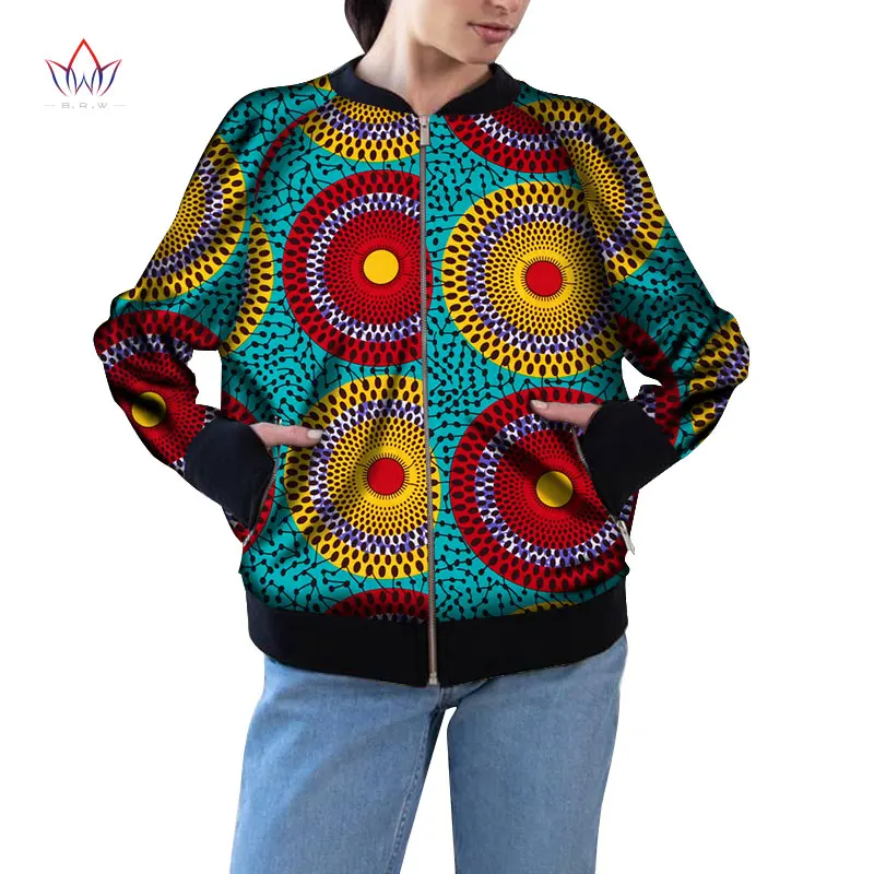 Женская куртка-бомбер с длинным рукавом Африканским принтом | Тематическая