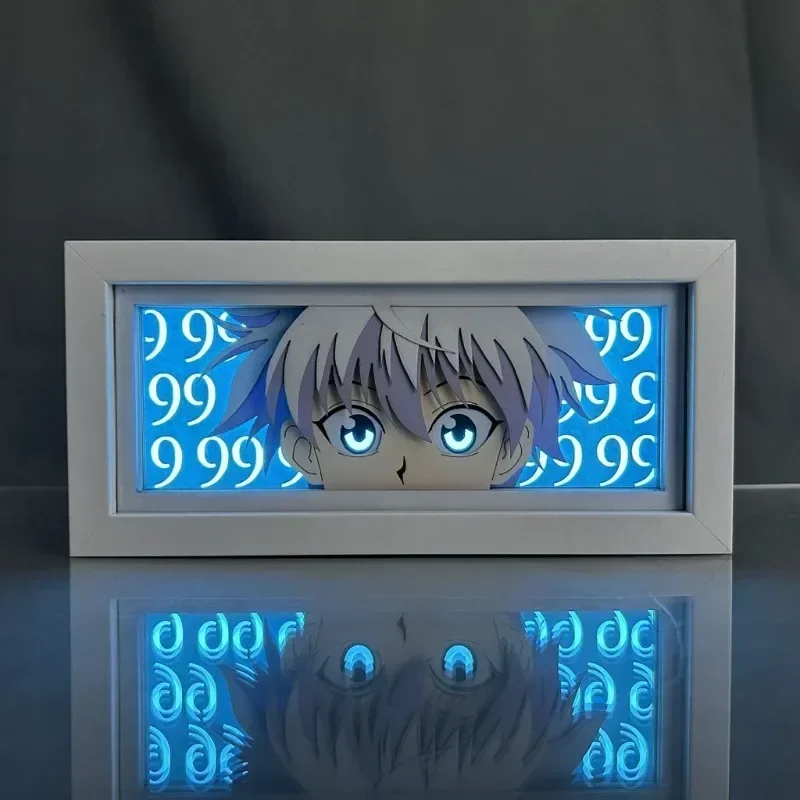 Светодиодный световой короб в стиле аниме Hunter X Hisoka лайтбокс для декора спальни