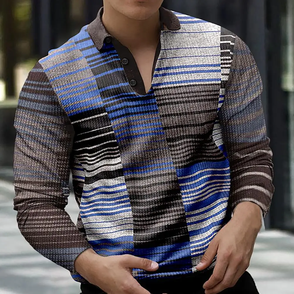 

All Match Trendy Leisure Spring Top Slim Fit Spring Shirt Lapel for Dating