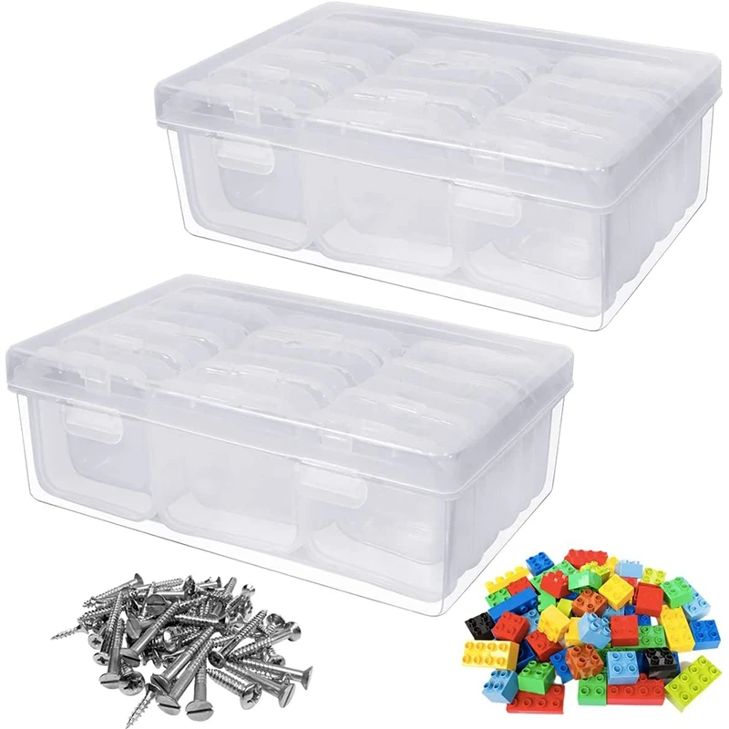 

Promotion! 24Pieces Small Bead Organizer And Case Storage,Clear Plastic Diamond Art Containers Accessory Storage Bead Organizer