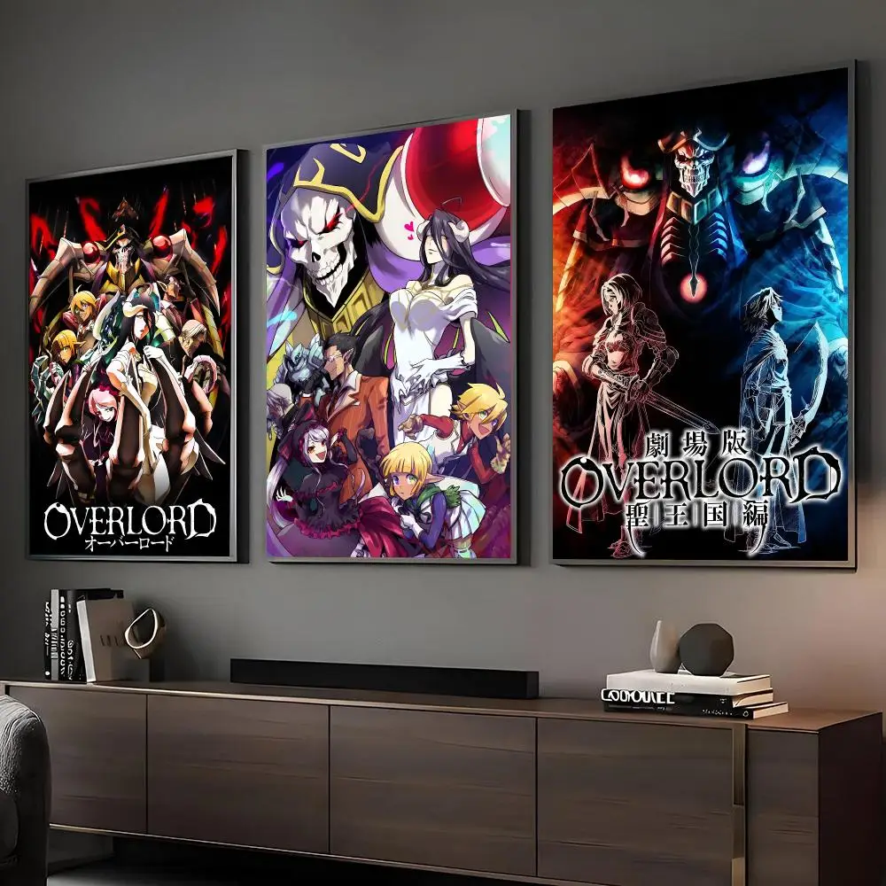 Фото Постер Aniem Overlord HD, самоклеящийся, водонепроницаемый, настенное украшение, идеально подходит для дома, офиса, общежития, спальни, отличный подарок. №1