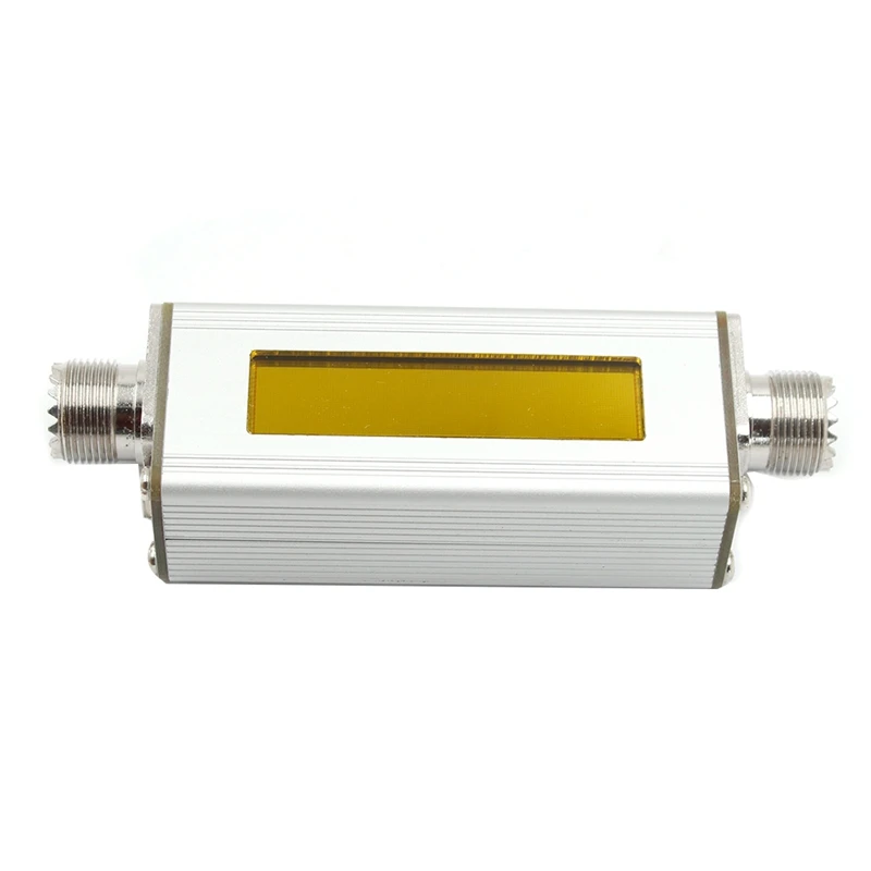 

HF Short Wave Standing Wave Meter SWR Power Meter + OLED + Battery Short Wave Standing Meter Silver