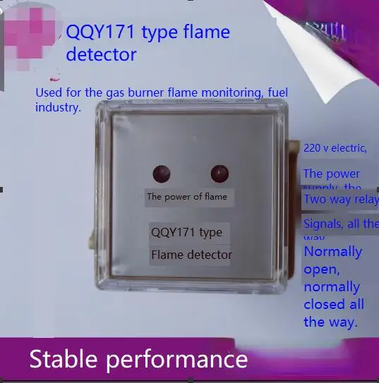 

QQY171 Flame Detector Ultraviolet UV Detector Burner Controller Alarm Ignition Control Amplifier