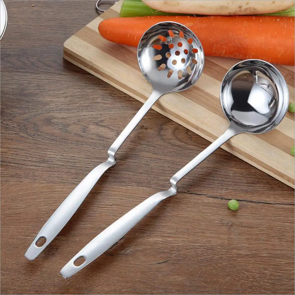 

Дуршлаг Из Нержавеющей Стали с изогнутой ручкой, большой тонкий дуршлаг, фильтр, кухонный инструмент, серебристый, 28x7,2 см