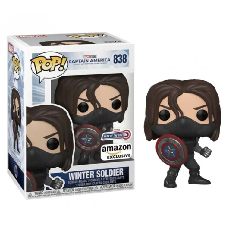 Funko POP Studios Капитан Америка Зимний Солдат #838 год щита модель игрушки для детей