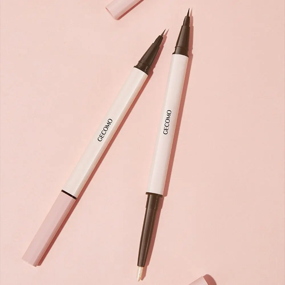 2в1 ручка для лежачего шелкопряда с двойной головкой осветляющая перламутровая