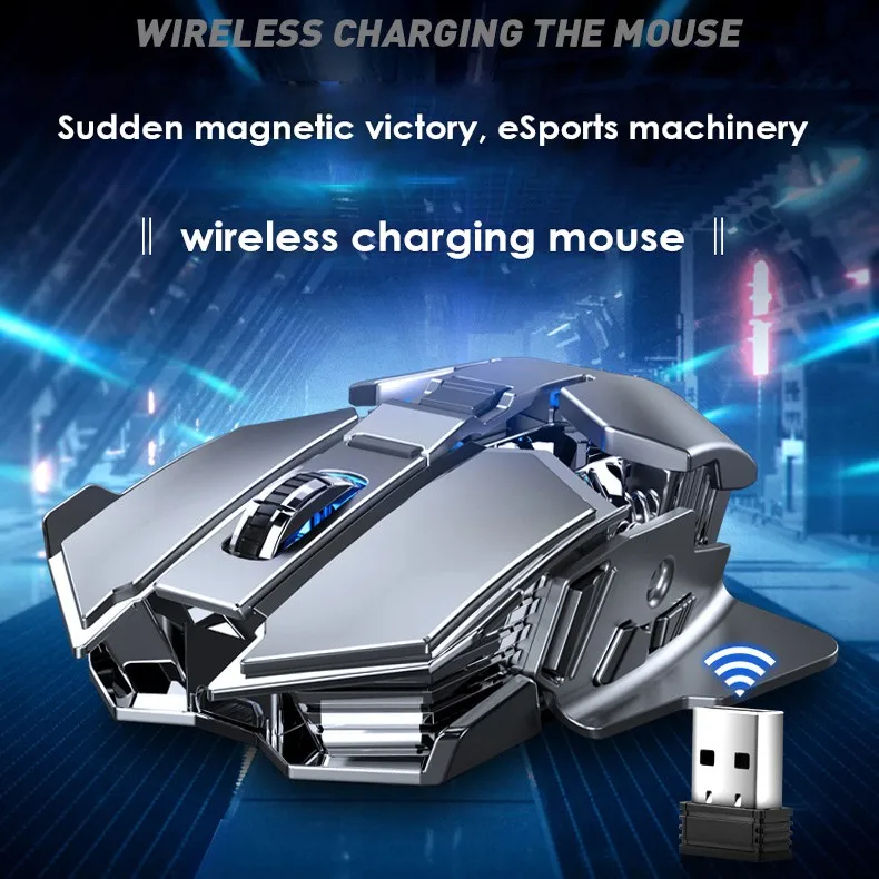 

Gaming Mouse Rechargeable Office Household Wireless Mouse Rechargeable Silent High Resolution Mouse Photoelectric Mouse 1600dpi
