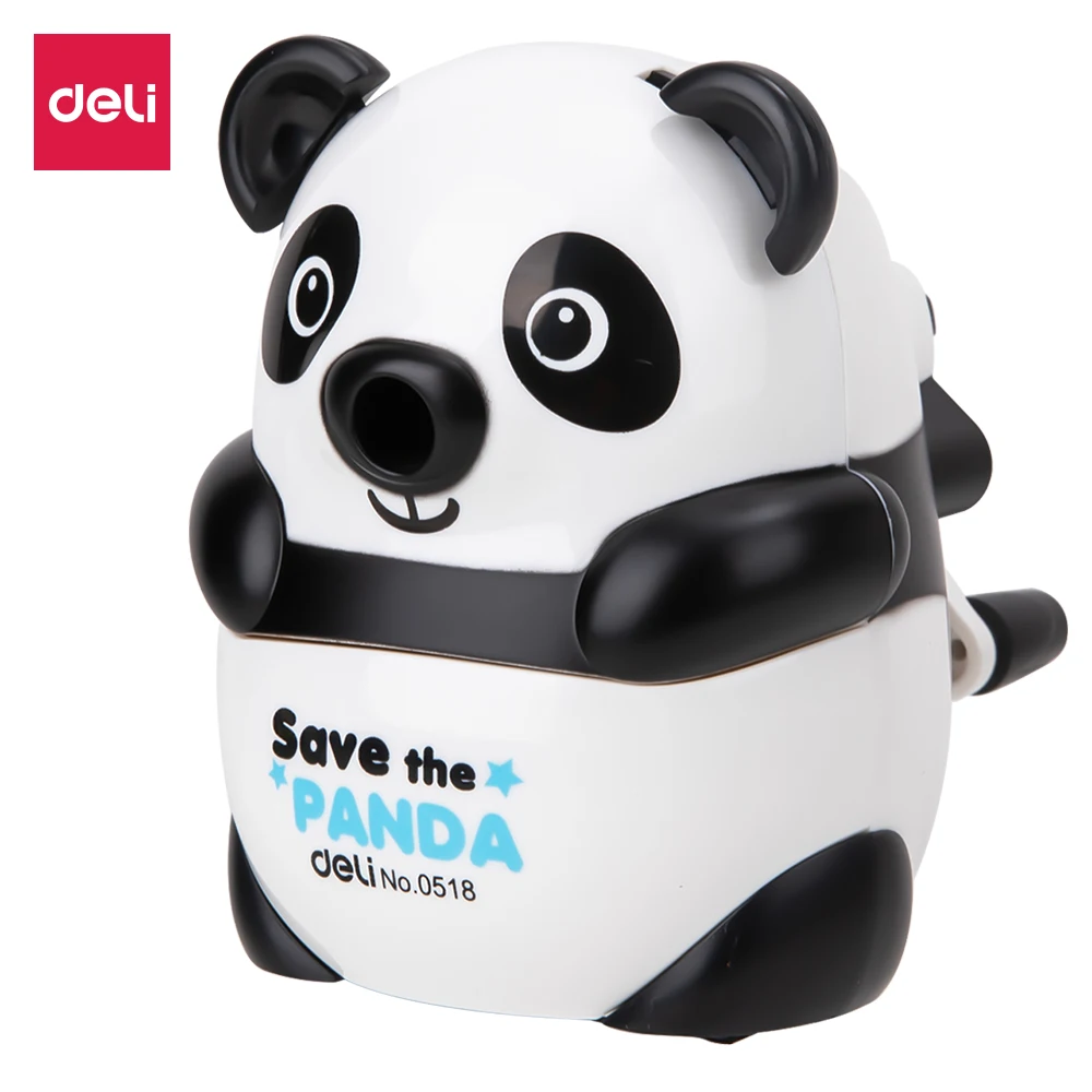 

DELI Panda Pencil Sharpener Cutter Cute Gift for Kids Students Table Sharpeners School Accessories