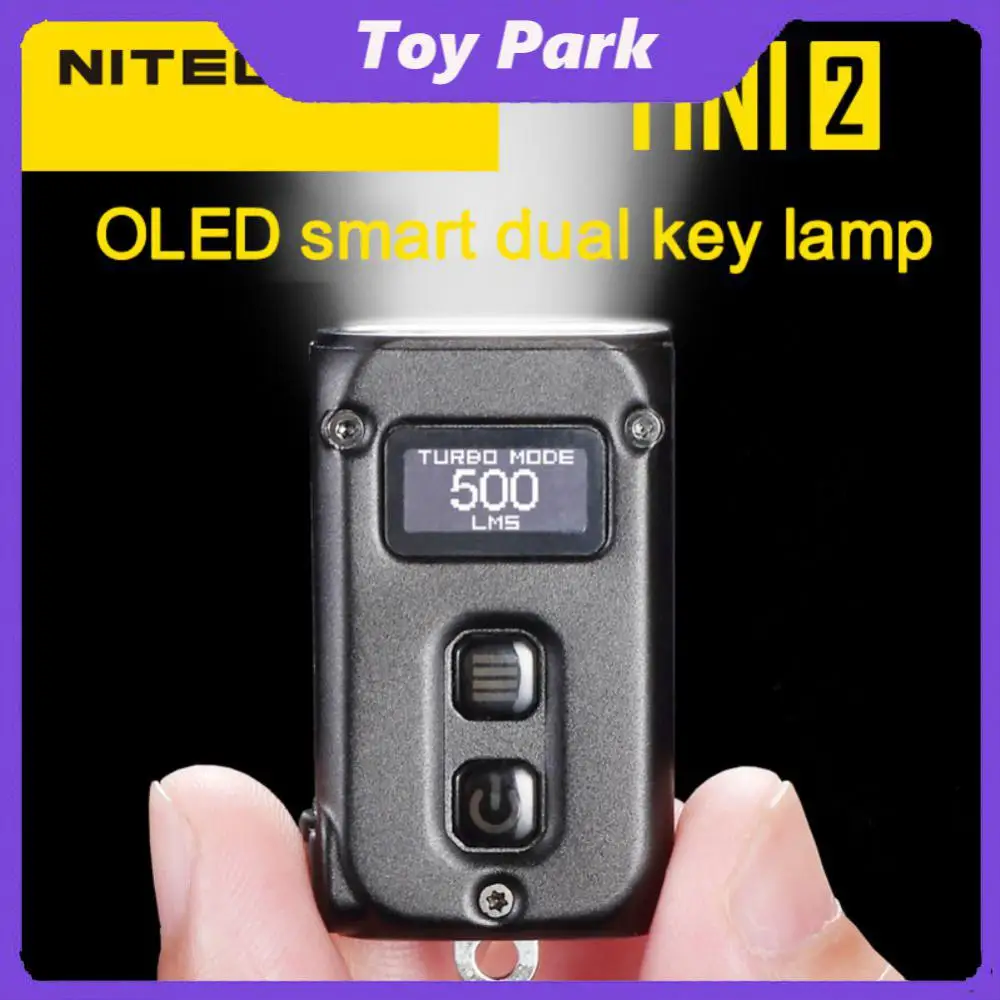 

Scratch-resistant 5 Mode Outdoor Searchlight Aluminum Alloy Key Light Oled Display Waterproof Fishing Torch Hiking Handlight