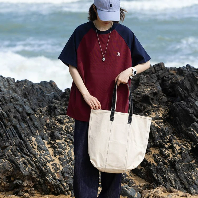 Футболка женская с коротким рукавом Повседневная винтажная свободная