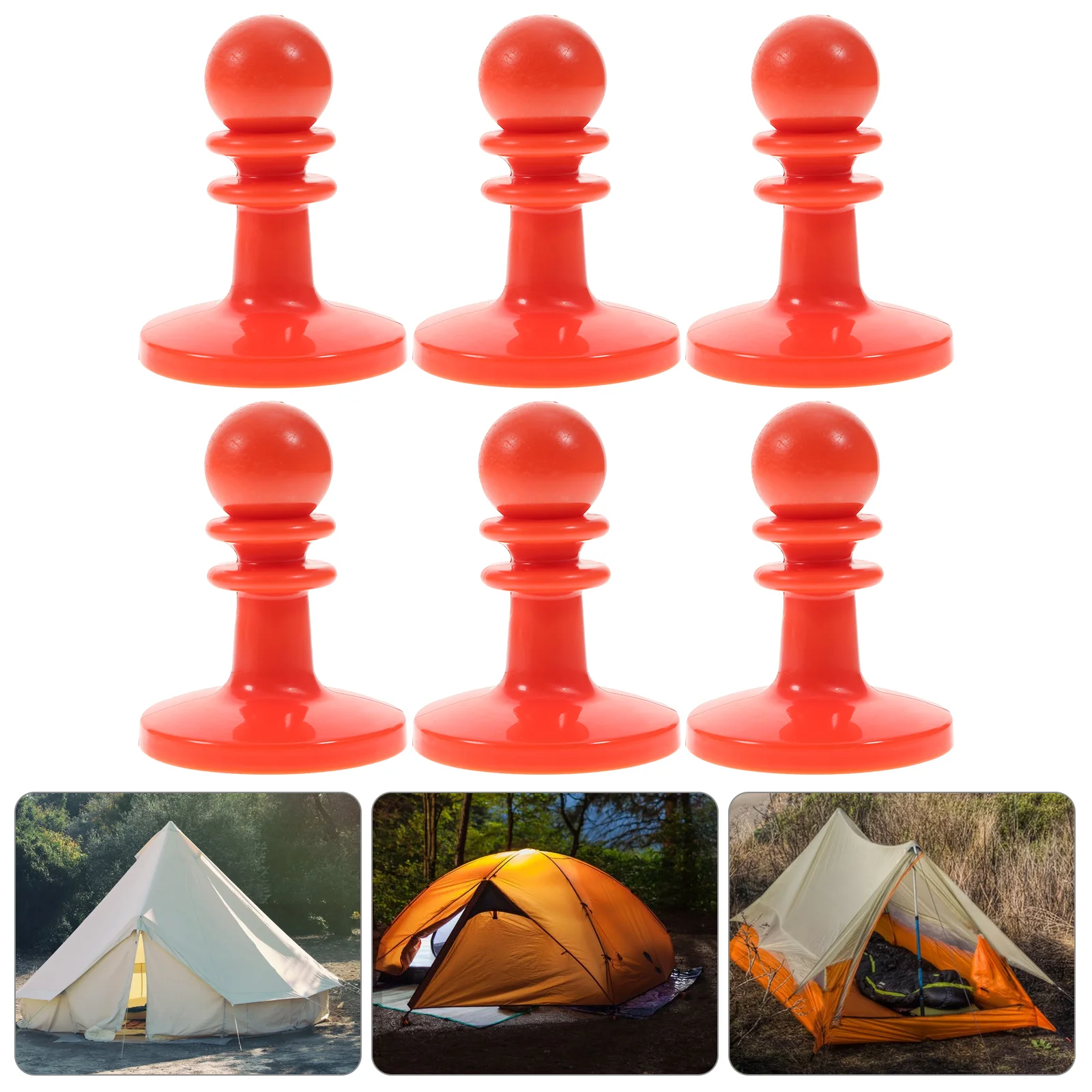 

8pcs Tent Tent Poles Protector Outdoor Tent Canopy Awning Cover for Camping Hiking Backpacker Outdoor Red