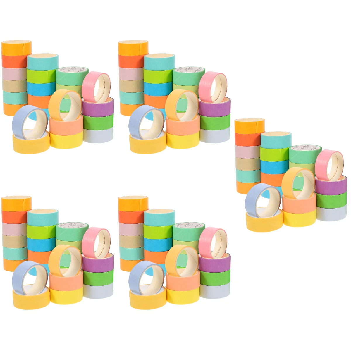 

120 рулонов японской бумаги, клейкая лента, цветные ленты «сделай сам» для дневника, ленты в стиле макаруна