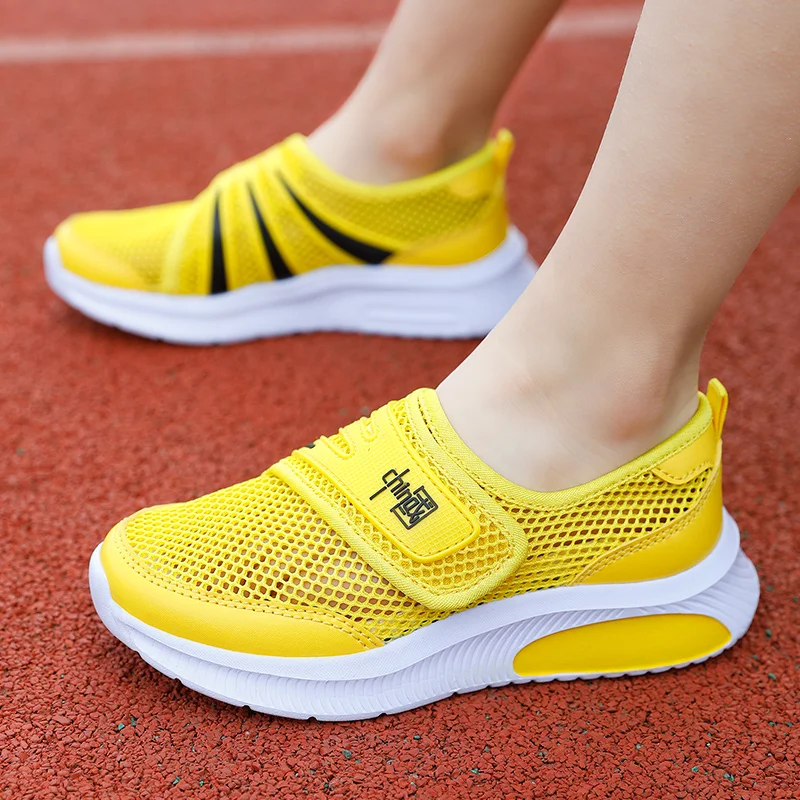 

Breathable Children Casual Shoes Eva Lightweight Girls Boys Mesh Sports Sneakers Kid Non-Slip White Toddler School Shoes Slip On