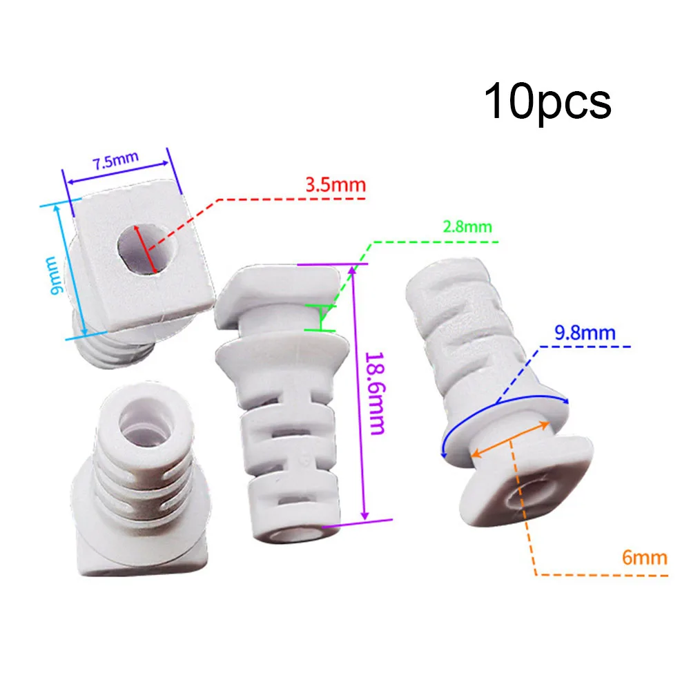 

Pratical Cord Protector Power Tool 10X 10pcs Black/white Cable Cable Sleeves Electric Tools Gland Strain Relief