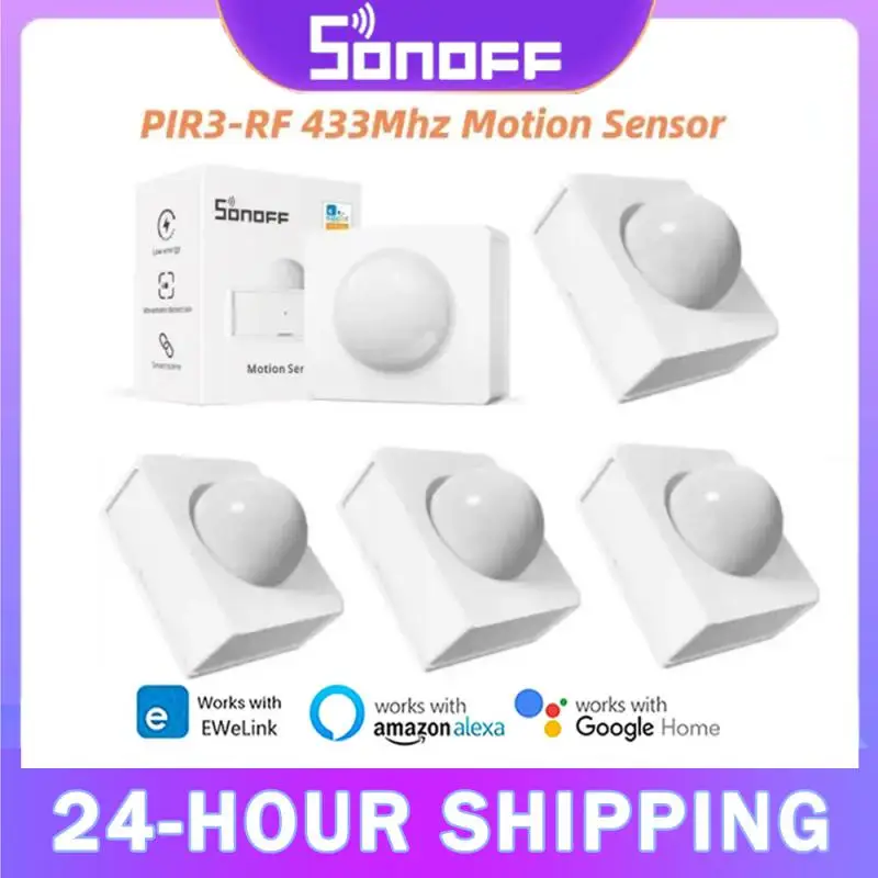 Умный датчик движения SONOFF PIR3-RF 433 МГц работает с мостом SONORF через приложение EWeLink