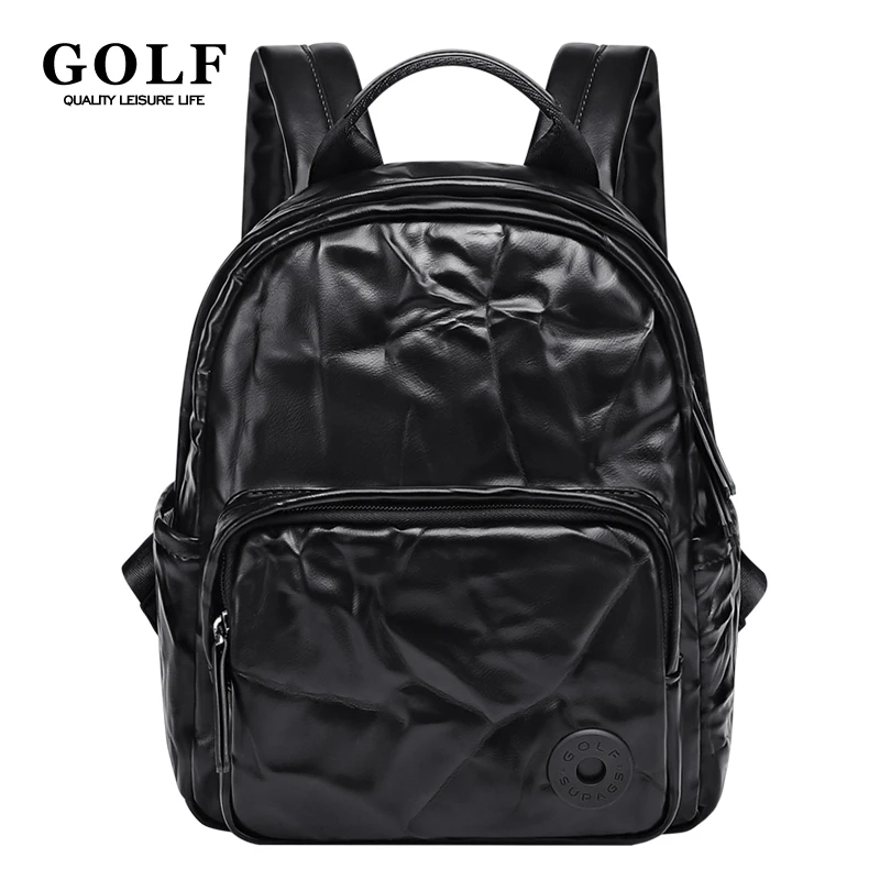 Модный женский рюкзак для гольфа 2024 черные рюкзаки из искусственной кожи