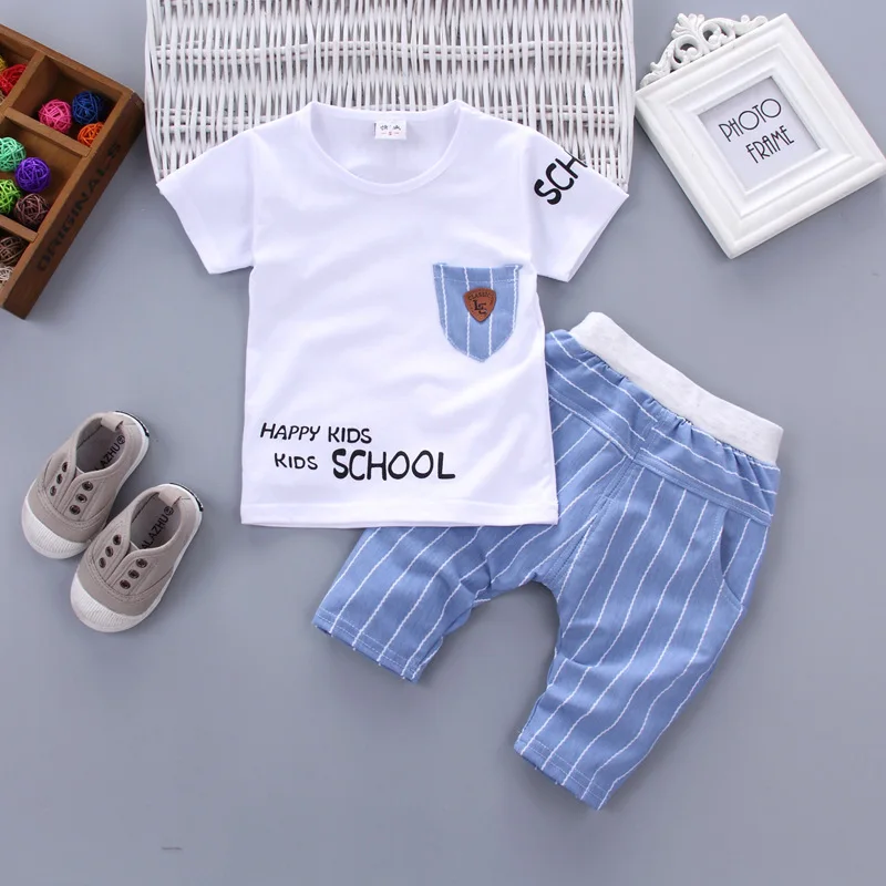 

Комплект одежды для мальчиков 1-4 лет, с круглым вырезом