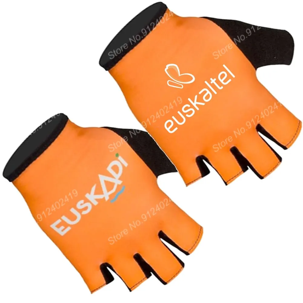 

Велосипедные перчатки Euskaltel DBA Euskadi 2022, мужские велосипедные Гелевые перчатки с половинным пальцем, одна пара, размер M-XL Guante Ciclismo перчатки дл...