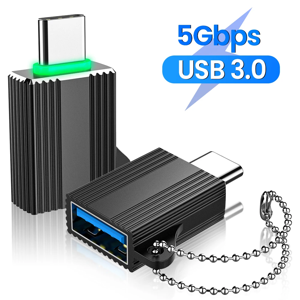 

USB 3.0 Type-C OTG Adapter 5Gbps Type C Male To USB Female Converter For Macbook Xiaomi Samsung S20 Type C USB OTG Connector
