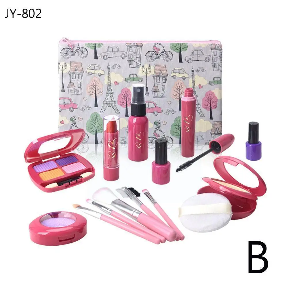 

12pcs/set Wooden Simulation Beauty Makeup Toy Girls Gift Fun Birthday Cosmetic Educational Pretend Children's C8i7