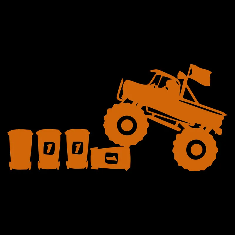 Мультяшный грузовик светящийся стикер для детской комнаты настенный