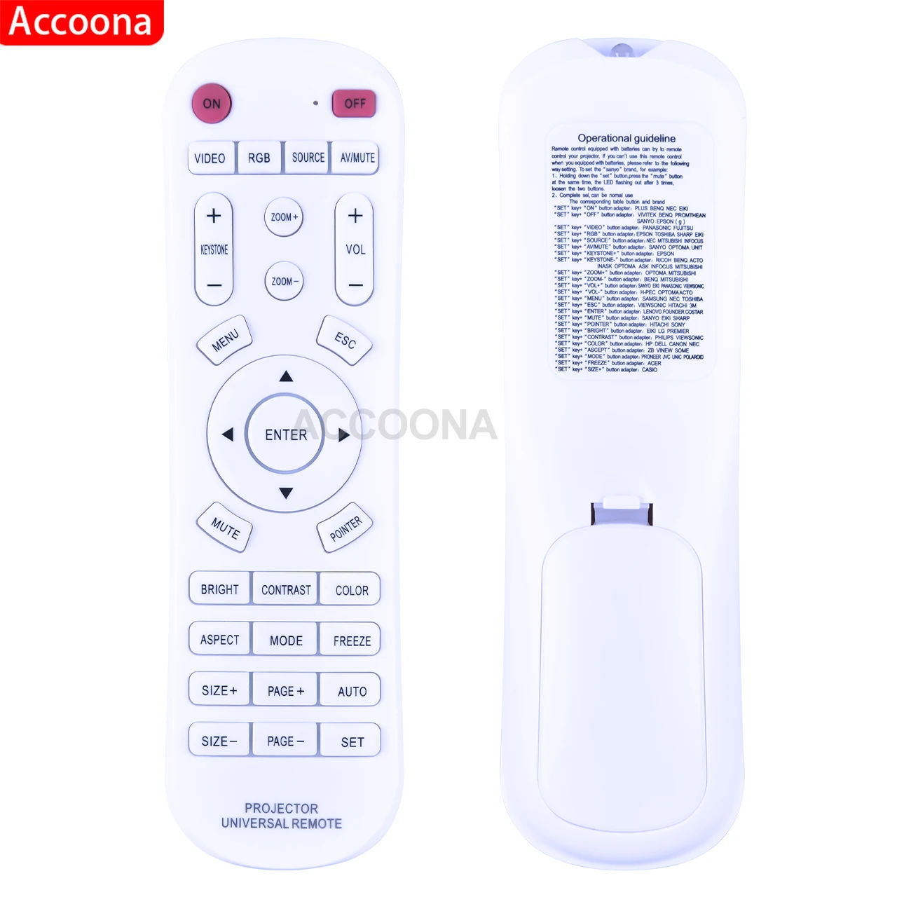 Универсальный пульт дистанционного управления для проектора 3M Acer Benq Toshiba Casio Epson