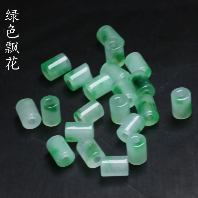 10 шт. бусины из натурального нефрита с большим отверстием