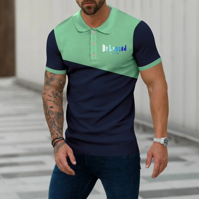 

New Summer Brand Polo Shirts Men Hot Sale High Quality Short Sleeve Breathable Tops Business Casual Polo Shirts