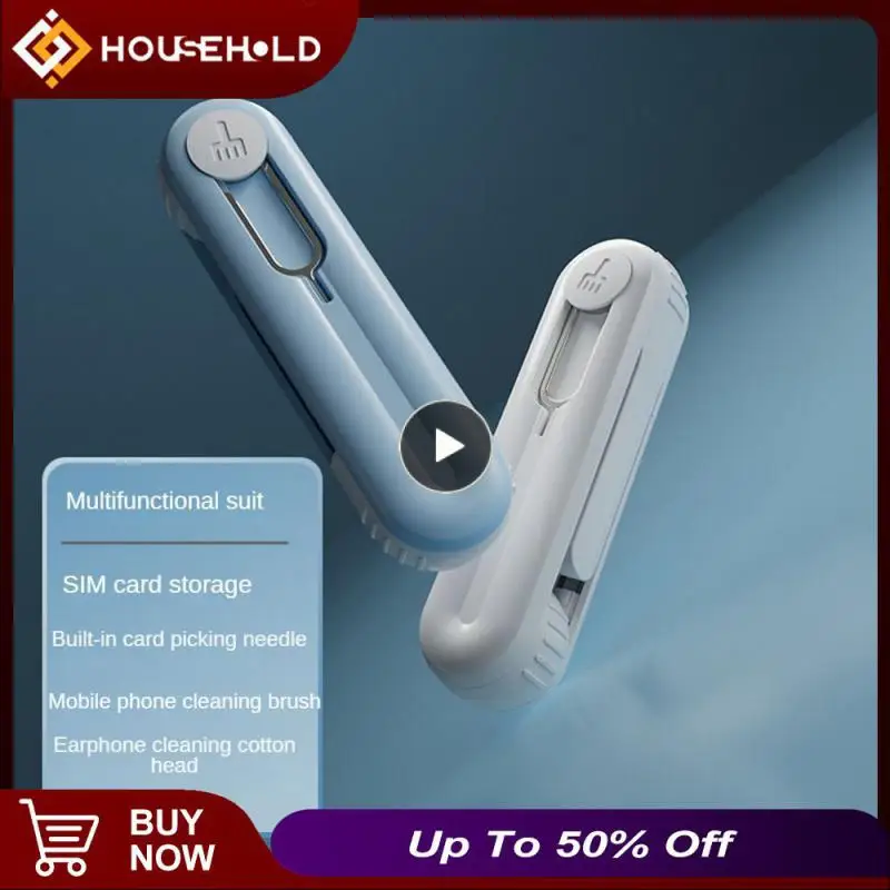 

Double Head Earphone Hole Cleaning Brush No Hair Fall Mobile Phone Dust Removal Can Be Repeated Cleaning Soft Brush Head