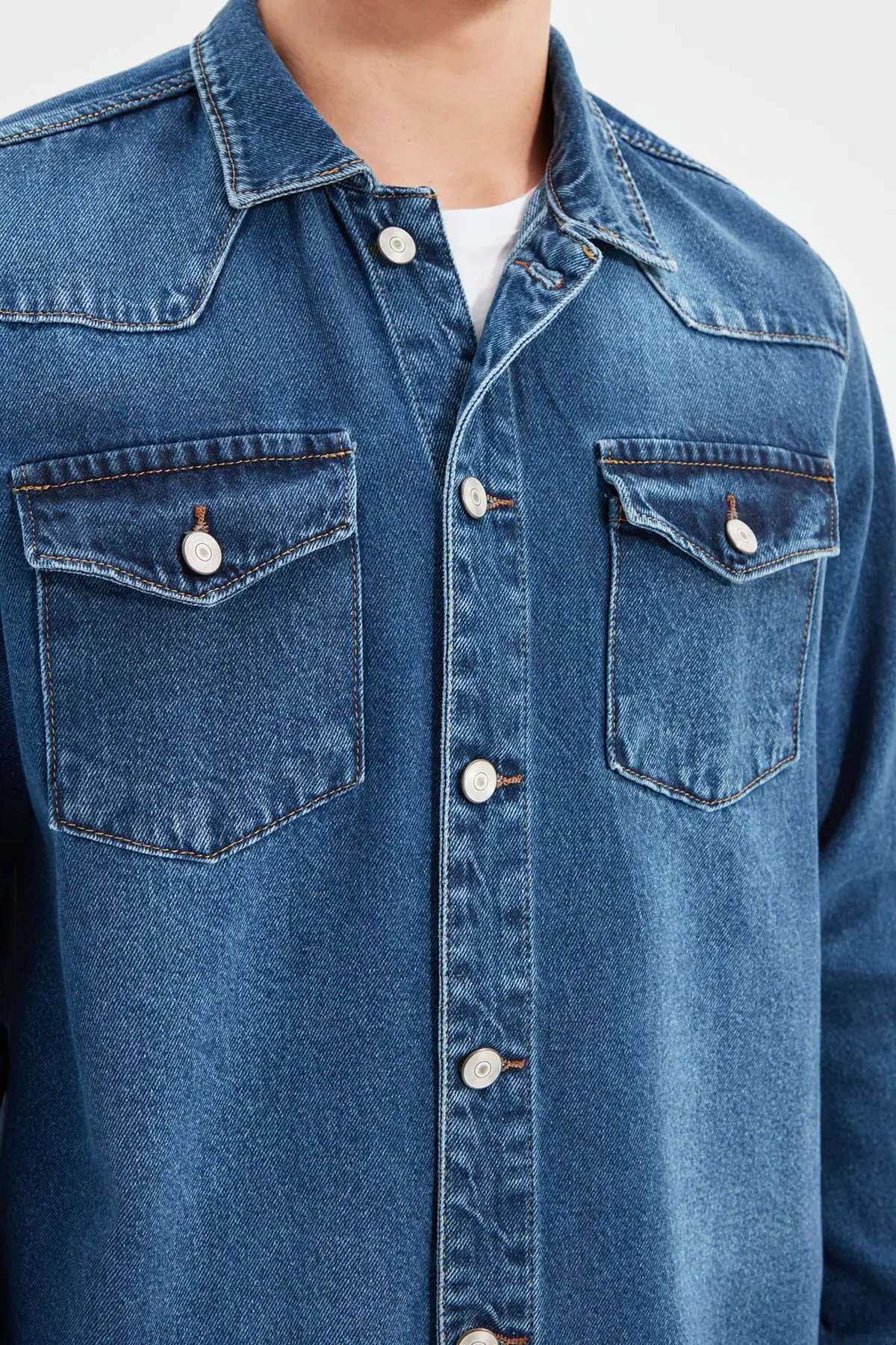 

Men's Regular Jacket Shirt TMNSS21CE0273