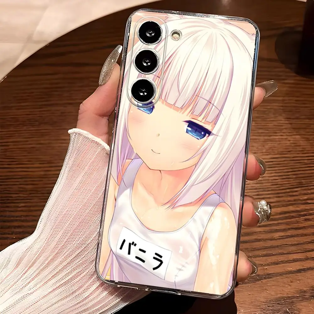 Чехол для телефона Chocola Nnekopara Samsung S25 S24 Ultra S23 Fe S22 S20 S21 Plus A13 A14 A16 A54 A24 A53 Прозрачный