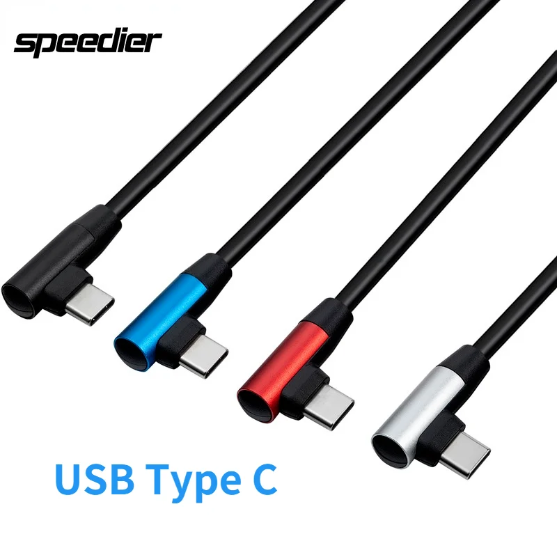 Высококачественный USB-кабель типа C 480 Мбит/с (USB 2 0) под прямым углом 60 Вт |
